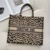 Branded CD Tote Bags Leopard Print