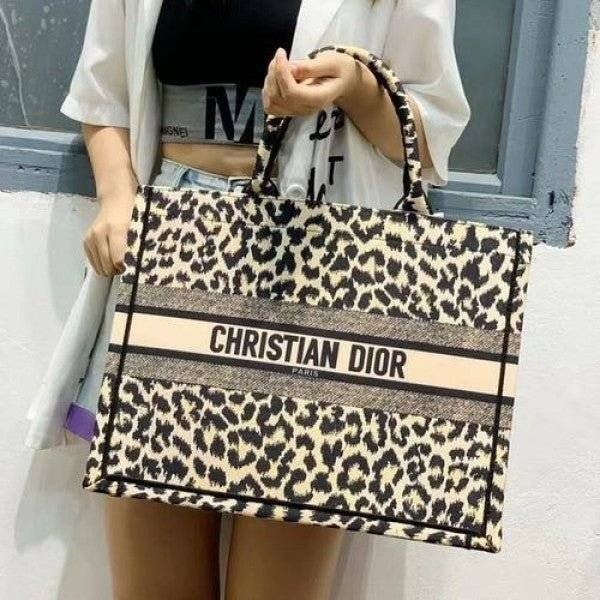 Alternative view of Branded CD Tote Bags Leopard Print
