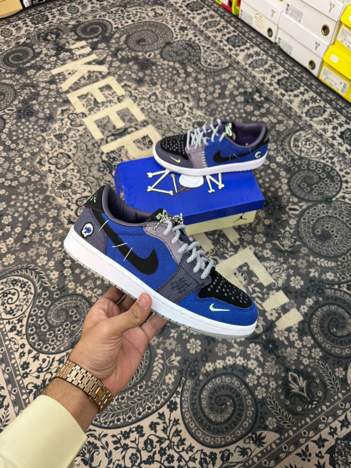Air jordan 1 low retro x zion williamson voodoo alternate