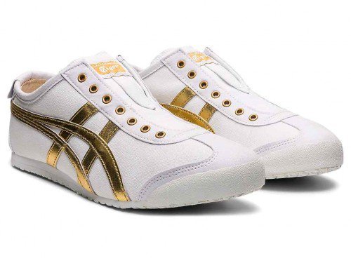 Tiger Mexico 66 Sepatu Sneakers WHITE GOLD