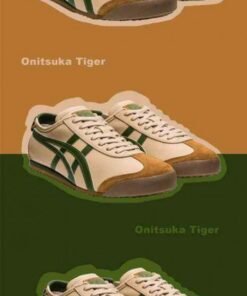 TIGER Mexico 66 Athlesiure Sneakers BeigeCoffee Brown