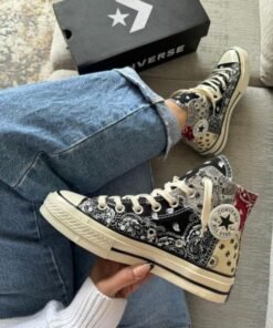CONVERSE CHUCK TYLOR ALL STAR 70 OFF SPRING PAISLEY BLACK