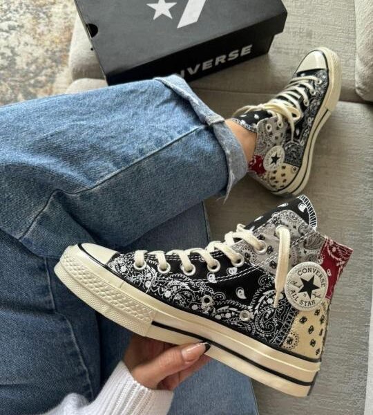 CONVERSE CHUCK TYLOR ALL STAR 70 OFF SPRING PAISLEY BLACK