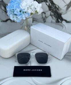Branded MJ Sunglasses square transparent black (With Original Kit)