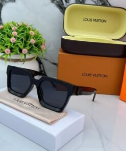 Branded LV Millionaire Sunglasses Full black (With Original Kit)