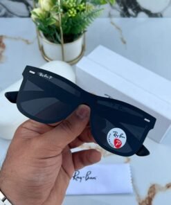 Alternative view of Branded Rb Blaze Full Black Sunglasses (With Original Kit)