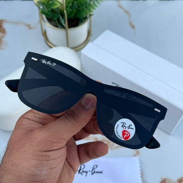 Alternative view of Branded Rb Blaze Full Black Sunglasses (With Original Kit)