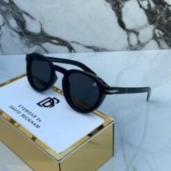 Branded Db Round Full Black Sunglasses  (With Original Kit)