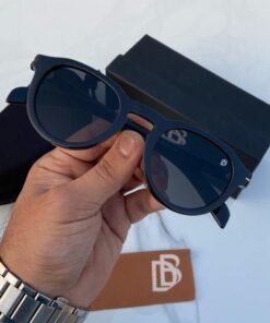 Alternative view of Branded Db Round Full Black Sunglasses  (With Original Kit)