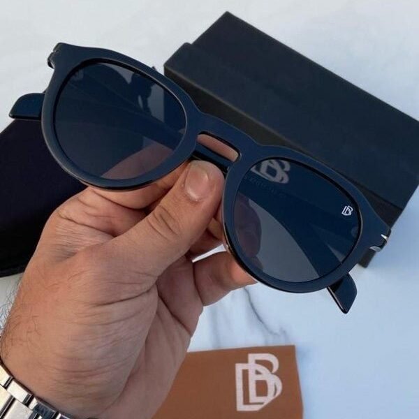 Alternative view of Branded Db Round Full Black Sunglasses  (With Original Kit)