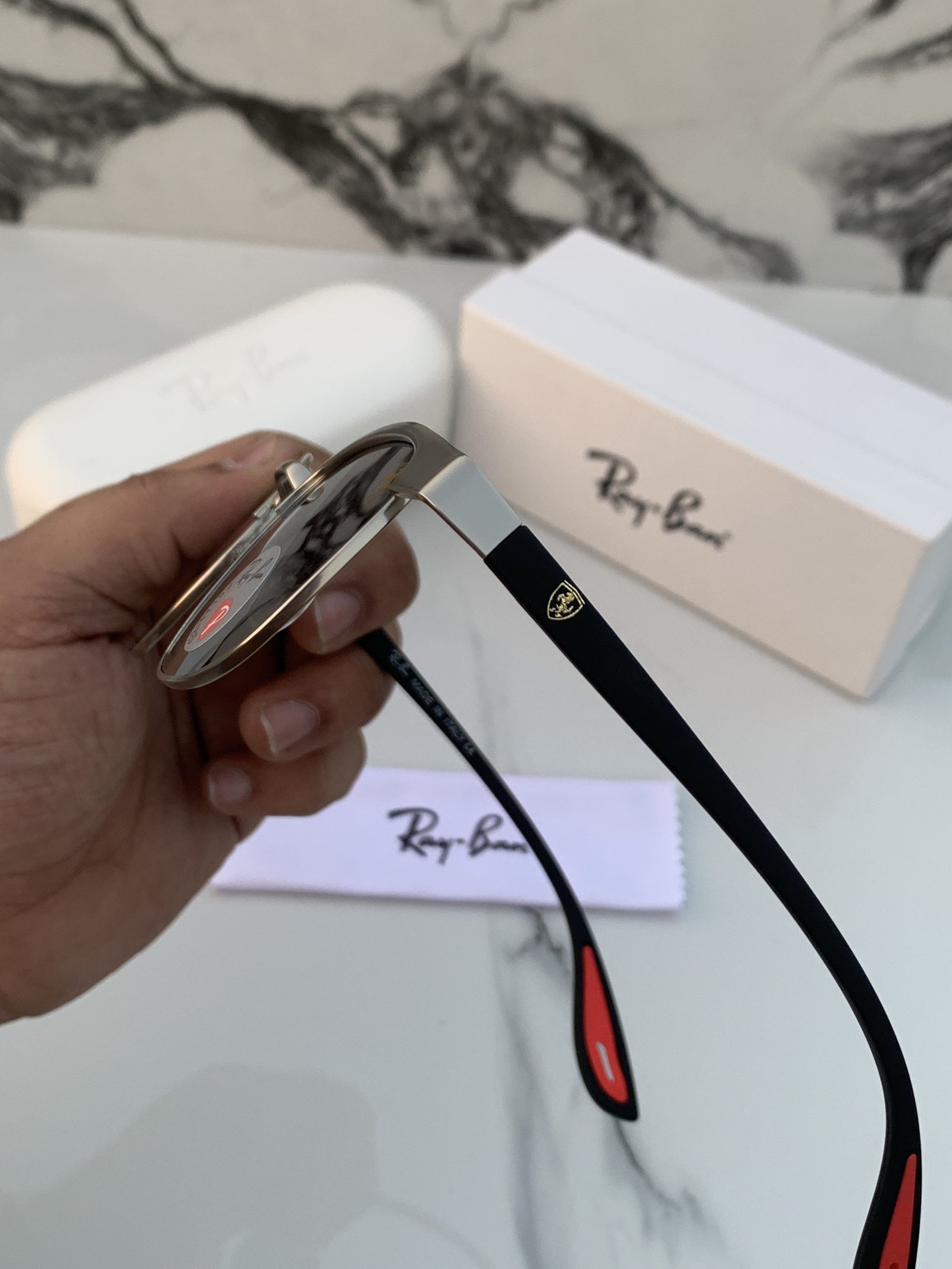 Branded Sunglasses RB Full Silver - Image 4