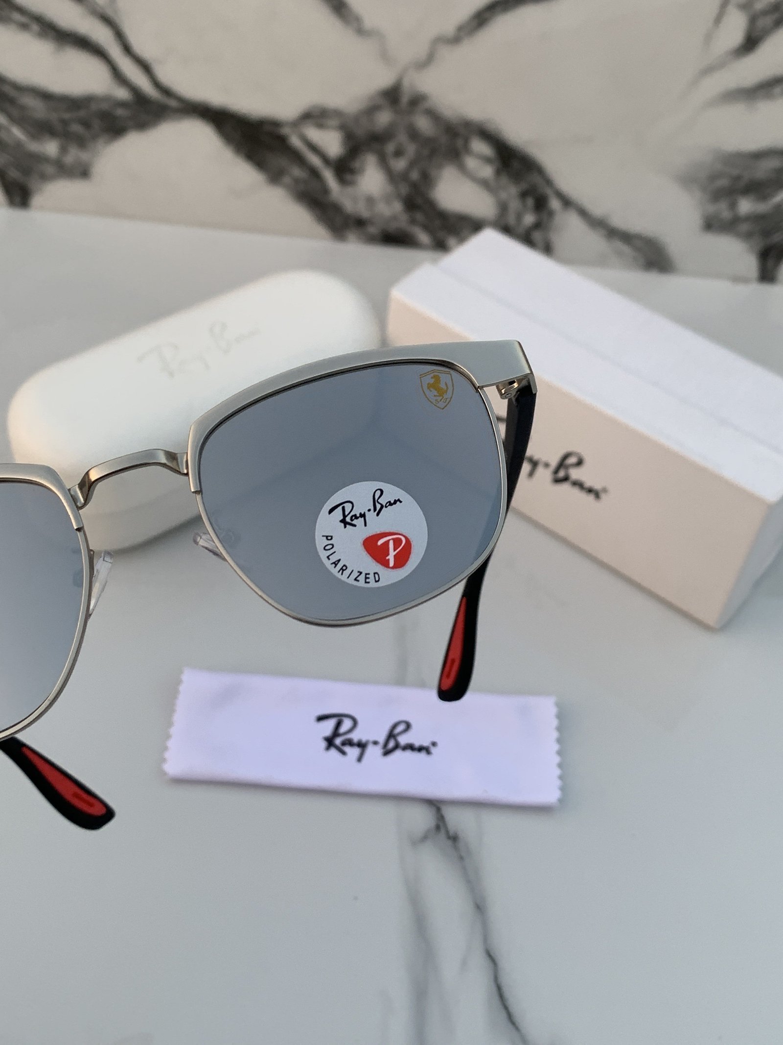 Branded Sunglasses RB Full Silver - Image 2