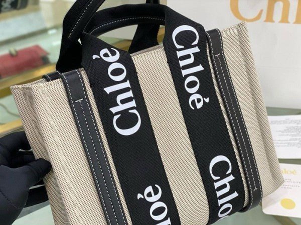 Branded Canvas Tote Balck Premuim tote bag (CH-1155) - Image 3