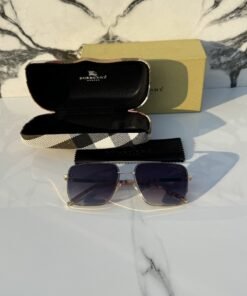 Alternative view of Branded Sunglasses 23066_gold_blackshaded (With Original Kit)