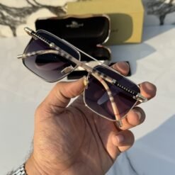 Branded Sunglasses 23066_gold_blackshaded (With Original Kit)