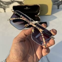 Alternative view of Branded Sunglasses _23066_gold_blueshaded(With Original Kit)