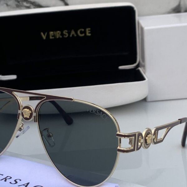 Alternative view of Branded Sunglasses 3627_aviator_goldblack(With Original Kit)