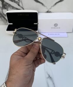Branded Sunglasses 3627_aviator_goldblack(With Original Kit)