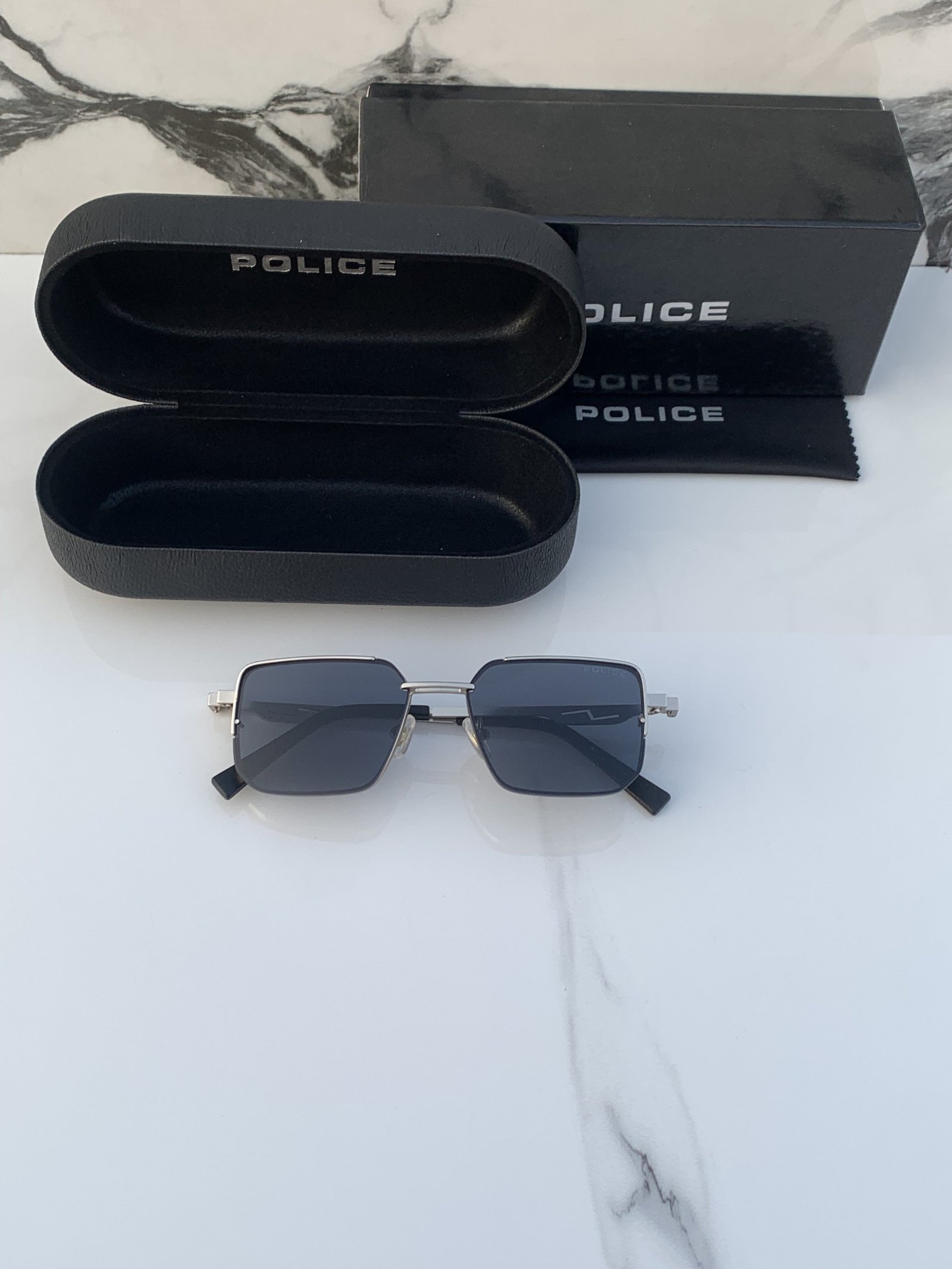 Branded Sunglasses PLICE small_silver_black(With Original Kit) - Image 2