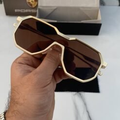 Branded Sunglasses design 98145 gold brown(With Original Kit)