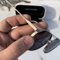Alternative view of Branded Mj Metal Frame Silver Black Sunglasses (With Original Kit)