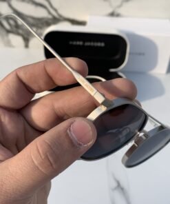 Alternative view of Branded Mj Metal Frame Silver Black Sunglasses (With Original Kit)