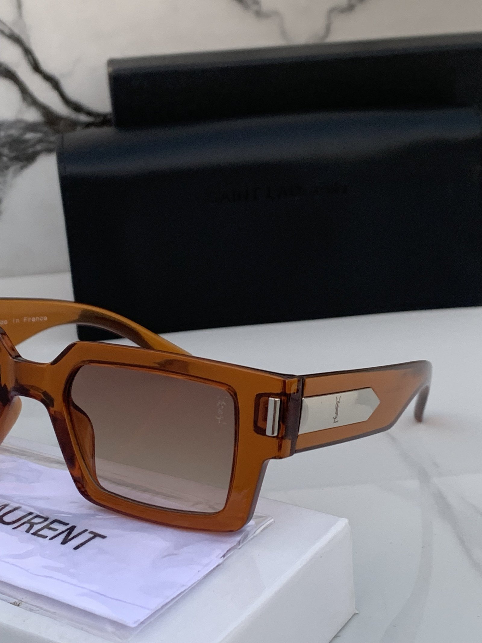 Branded YSNT Brown Sunglasses (With Original Kit) - Image 5