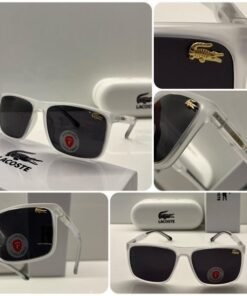 Branded  LCOSTE Sunglasses White Transparent  (With Original Kit)