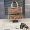 Branded CD Mini Tote Bag With Dust Bag Flower Print