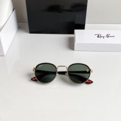 Alternative view of Branded  Rb Gold Green Sunglasses Bt (With Original Kit)