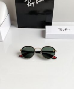 Alternative view of Branded  Rb Gold Green Sunglasses Bt (With Original Kit)