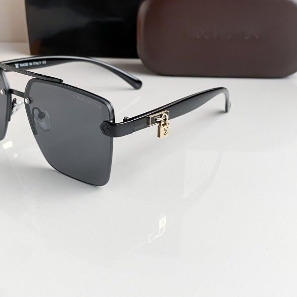 Alternative view of Branded LV All Black Sunglasses Bt (With Original Kit)