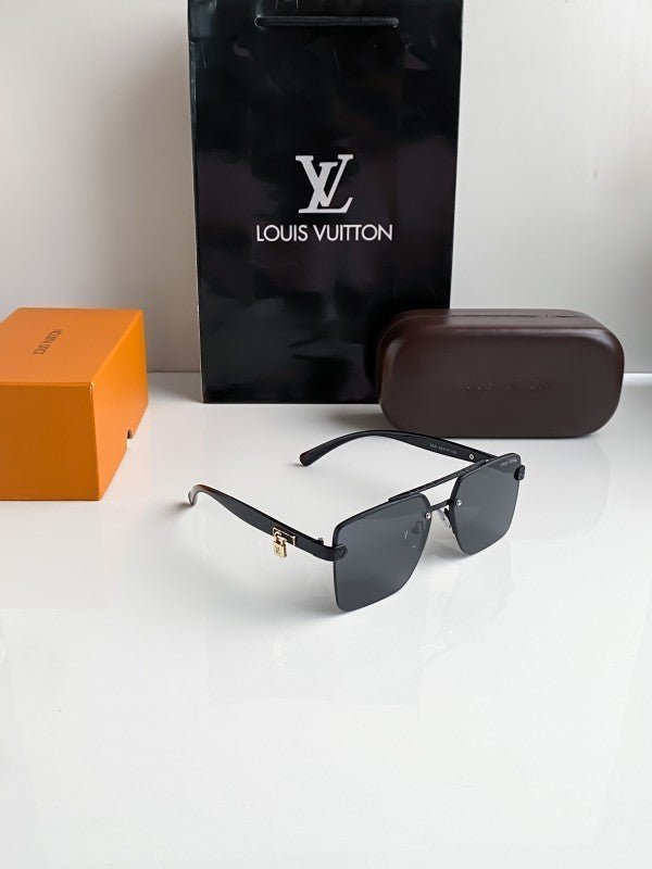 Branded Lv Gold Black Sunglasses Bt (With Original Kit) - Image 8