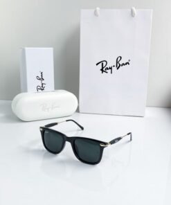 Branded  RB Gold Black Sunglasses (With Original Kit)
