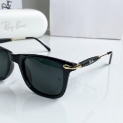 Alternative view of Branded Rb Black Gold Sunglasses Bt (With Original Kit)