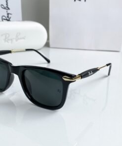 Alternative view of Branded Rb Black Gold Sunglasses Bt (With Original Kit)