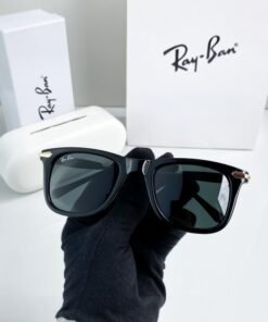 Alternative view of Branded  RB Gold Black Sunglasses (With Original Kit)