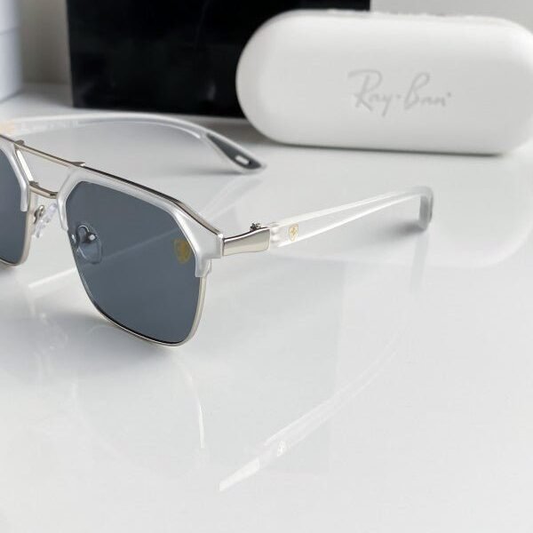 Alternative view of Branded Rb Grey White Sunglasses Bt (With Original Kit)