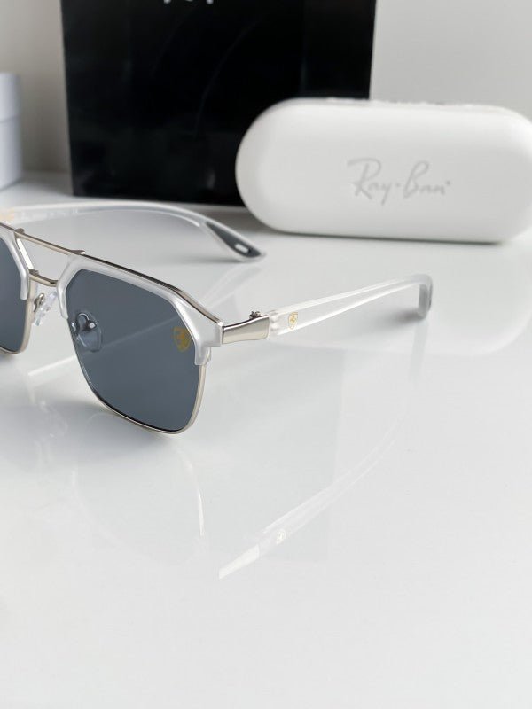 Branded Rb Grey White Sunglasses Bt (With Original Kit) - Image 2