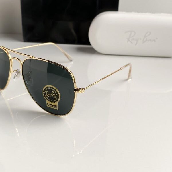 Alternative view of Branded Rb Black Gold Sunglasses Bt (With Original Kit)