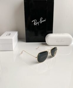 Branded Rb Black Gold Sunglasses Bt (With Original Kit)