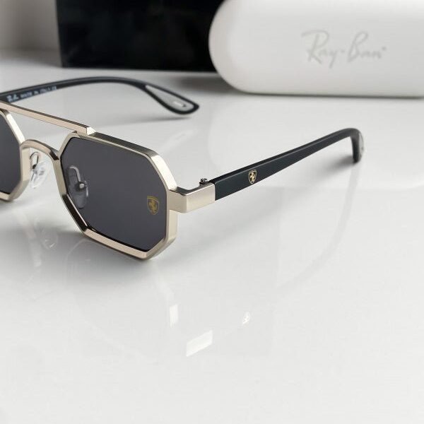 Alternative view of Branded Rb Silver Black Sunglasses Bt (With Original Kit)