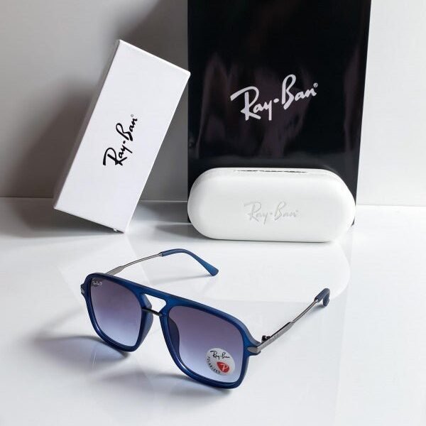 Branded Rb Blue Oversized Sunglasses Bt (With Original Kit)