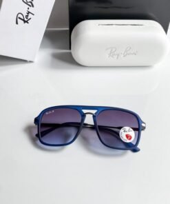 Alternative view of Branded Rb Blue Oversized Sunglasses Bt (With Original Kit)