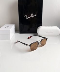 Alternative view of Branded Rb Black Gold Sunglasses Bt (With Original Kit)