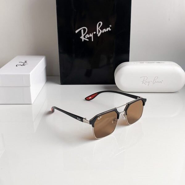 Alternative view of Branded Rb Black Gold Sunglasses Bt (With Original Kit)