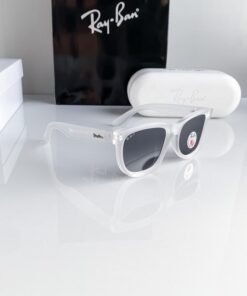 Branded Rb White Black Sunglasses Bt (With Original Kit)