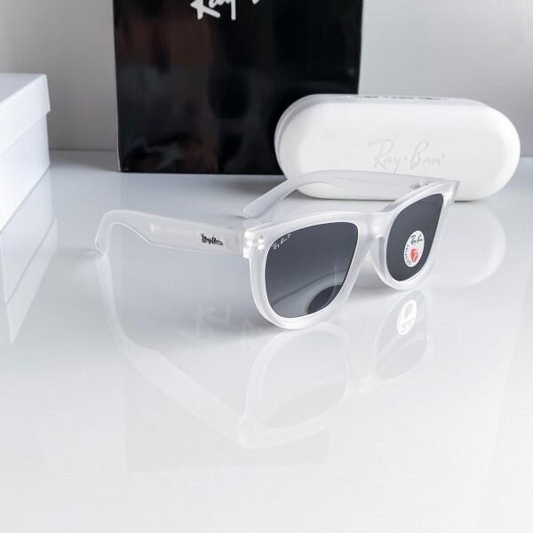 Branded Rb White Black Sunglasses Bt (With Original Kit)