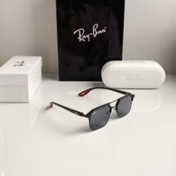 Alternative view of Branded Rb Black Red Metal Frame Sunglasses Bt (With Original Kit)