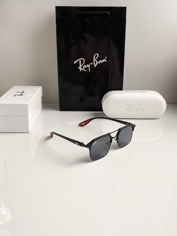 Branded Rb Black Red Metal Frame Sunglasses Bt (With Original Kit) - Image 2